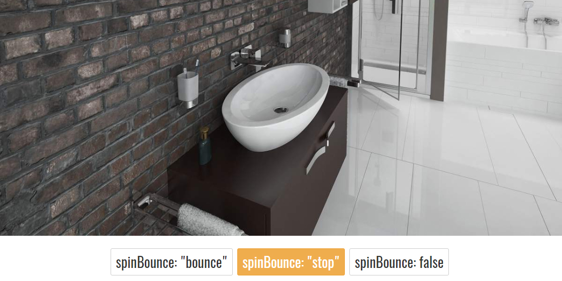 180° Produktfotografie/ AJAX-ZOOM «spinBounce» Option erklärt, inklusive Fotografie / Rendering Beispiele