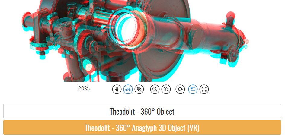 360° anaglyph object photography example