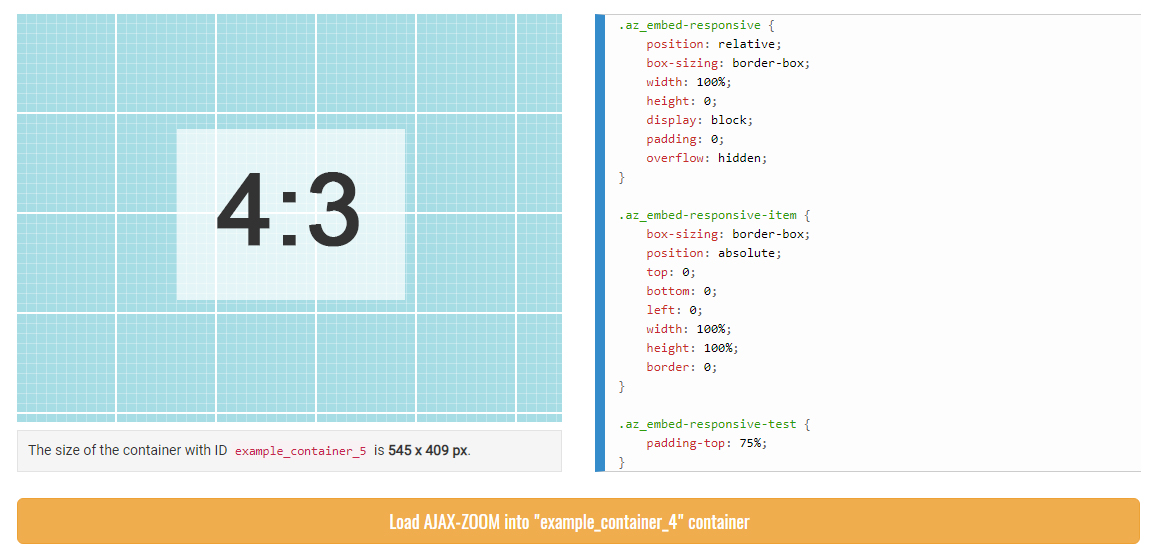  Cleverly set height and proportions of a responsive HTML container