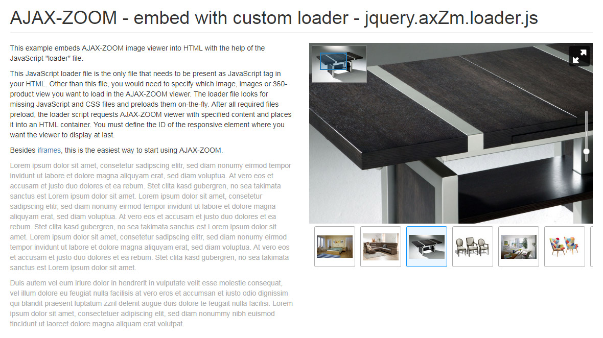 AJAX-ZOOM custom loader JavaScript file